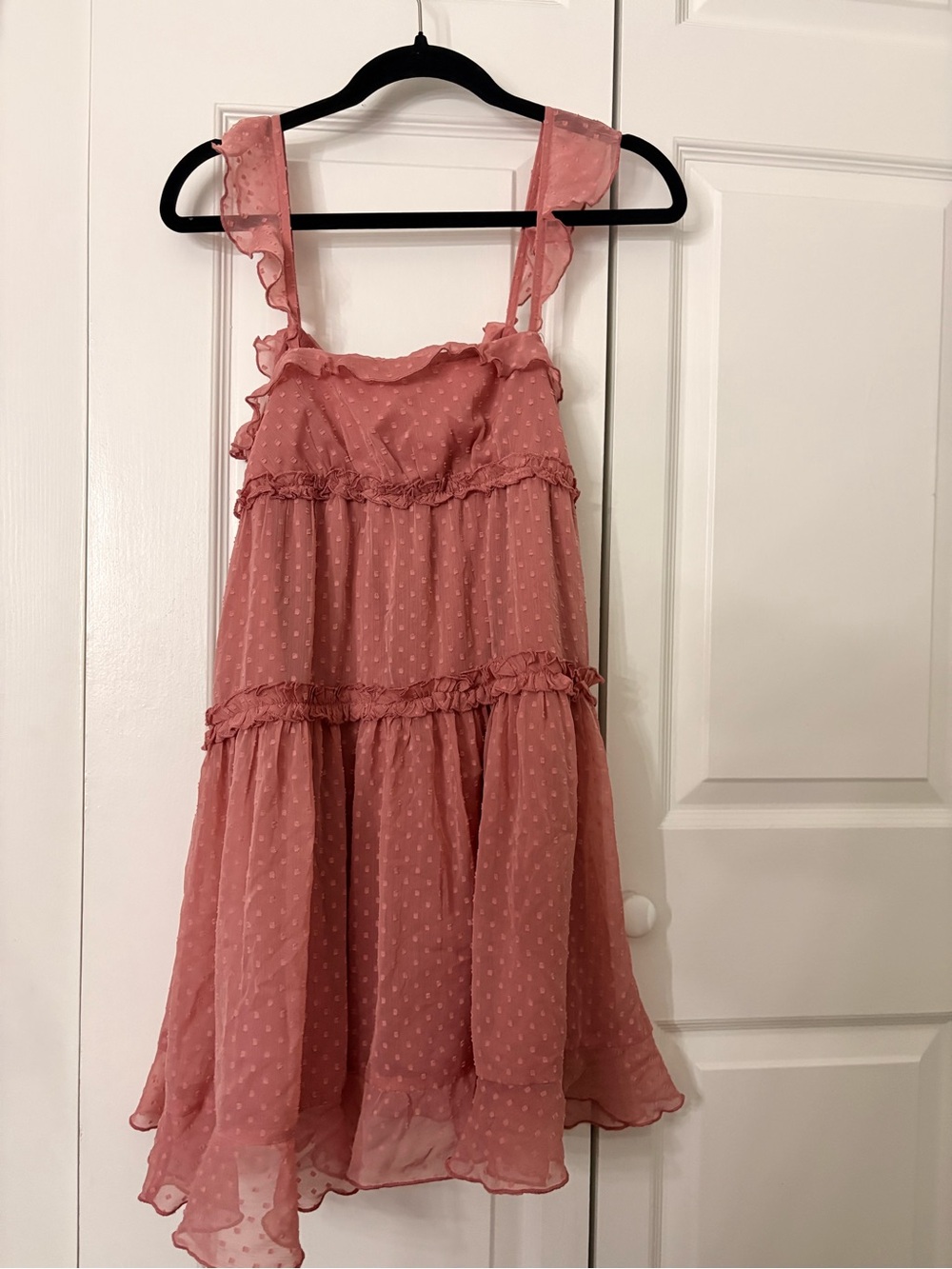 Coral flowy dress - Picture 2 of 3